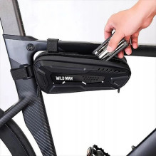 WILDMAN traveling bag under the bike frame with zipper 1L M40 black
