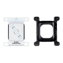 5D „Mr. Monkey Glass“ stiklas – skirtas „Apple Watch SE“ / „SE 2“ / „SE 3“ (40 mm), juodas (antistatinis, atsparus dilim