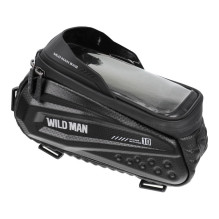 WILDMAN traveling bag for bike frame with zipper 1,2L (4 "- 7") ES10 black WILDMAN traveling bag for bike frame with zipper 1,2L (4 "- 7") ES10 black
