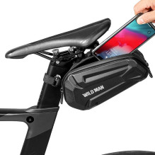 WILDMAN traveling bag for bike handlebars with zipper 0,5L (4 "- 7") XT3S black