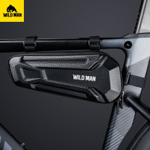 WILDMAN kelioninis krepšys po dviračio rėmu su užtrauktuku 1,8L XT9 juodas WILDMAN kelioninis krepšys po dviračio rėmu su užtrauktuku 1,8L XT9 juodas