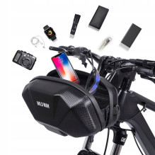 WILDMAN traveling bag for bike handlebars with zipper 3,5L X9 black WILDMAN traveling bag for bike handlebars with zipper 3,5L X9 black