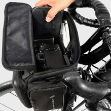 WILDMAN traveling bag for bike handlebars with zipper 4L GS6 black WILDMAN traveling bag for bike handlebars with zipper 4L GS6 black