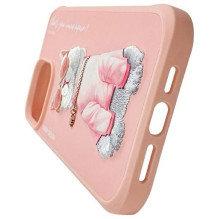 NIMMY case GLASSES COOL CAT for IPHONE 15 Pro pink