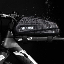 WILDMAN traveling bag for bike frame with zipper 1L EX black WILDMAN traveling bag for bike frame with zipper 1L EX black