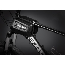 WILDMAN traveling bag for bike frame with zipper 1,2L (4"-7") E6S black