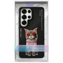 NIMMY case GLASSES COOL CAT for SAMSUNG S26 Ultra black NIMMY case GLASSES COOL CAT for SAMSUNG S26 Ultra black