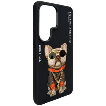 NIMMY dėklas GLASSES COOL DOG, skirtas SAMSUNG S26 Ultra, juodas NIMMY dėklas GLASSES COOL DOG, skirtas SAMSUNG S26 Ultra, juodas