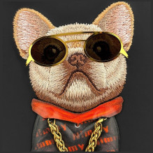 NIMMY dėklas GLASSES COOL DOG, skirtas SAMSUNG S26 Ultra, juodas NIMMY dėklas GLASSES COOL DOG, skirtas SAMSUNG S26 Ultra, juodas