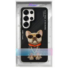 NIMMY dėklas GLASSES COOL DOG, skirtas SAMSUNG S26 Ultra, juodas NIMMY dėklas GLASSES COOL DOG, skirtas SAMSUNG S26 Ultra, juodas