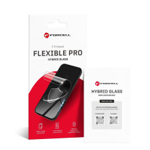 Hibridinis „iPhone 14 PRO MAX Forcell Flexible 5D“ stiklas, juodas