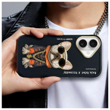 NIMMY case GLASSES COOL DOG for IPHONE 16 black NIMMY case GLASSES COOL DOG for IPHONE 16 black