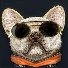 NIMMY case GLASSES COOL DOG for IPHONE 16 black NIMMY case GLASSES COOL DOG for IPHONE 16 black