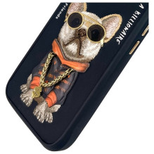 NIMMY case GLASSES COOL DOG for IPHONE 16 black NIMMY case GLASSES COOL DOG for IPHONE 16 black