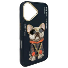NIMMY case GLASSES COOL DOG for IPHONE 16 black NIMMY case GLASSES COOL DOG for IPHONE 16 black