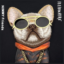 NIMMY case GLASSES COOL DOG for IPHONE 16 Pro black NIMMY case GLASSES COOL DOG for IPHONE 16 Pro black