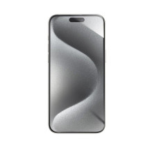 Hibridinis „iPhone 15 PRO MAX Forcell Flexible 5D“ stiklas, juodas