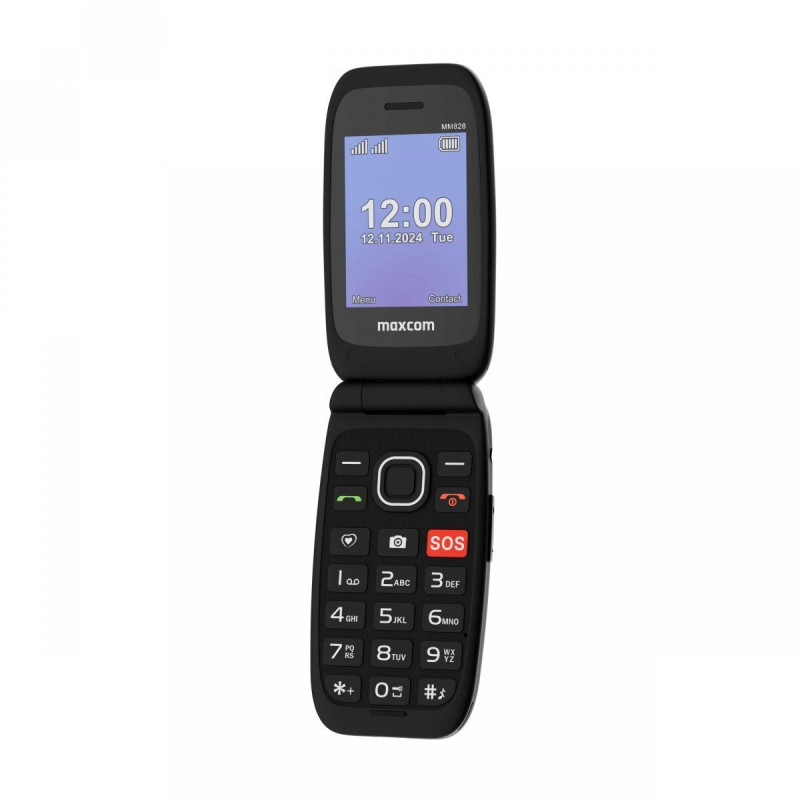 MAXCOM mobilusis telefonas senjorams MM828 L 4G juodas