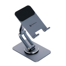 Sulankstomas telefono / planšetinio kompiuterio laikiklis „Forcell F-Grip Fold Stand 2“ 360 laipsnių pilkas