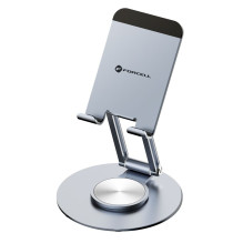 Sulankstomas telefono / planšetinio kompiuterio laikiklis „Forcell F-Grip Fold Stand 3 360“ pilkas