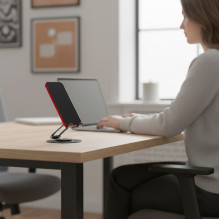 Sulankstomas telefono / planšetinio kompiuterio laikiklis „Forcell F-Grip Fold Stand 3 360“ pilkas