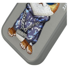 NIMMY case GLASSES COOL CAT for IPHONE 16 Pro Max gray NIMMY case GLASSES COOL CAT for IPHONE 16 Pro Max gray