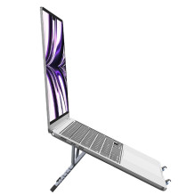 Sulankstomas stalo laikiklis nešiojamam kompiuteriui / planšetiniam kompiuteriui „Forcell F-Grip Fold Stand X Pro“, pilk Sulankstomas stalo laikiklis nešiojamam kompiuteriui / planšetiniam kompiuteriui „Forcell F-Grip Fold Stand X Pro“, pilk
