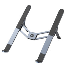 Sulankstomas stalo laikiklis nešiojamam kompiuteriui / planšetiniam kompiuteriui „Forcell F-Grip Fold Stand H Pro“, pilk