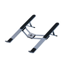 Sulankstomas stalo laikiklis nešiojamam kompiuteriui / planšetiniam kompiuteriui „Forcell F-Grip Fold Stand H Pro“, pilk