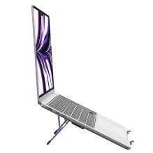 Sulankstomas stalo laikiklis nešiojamam kompiuteriui / planšetiniam kompiuteriui „Forcell F-Grip Fold Stand H Pro“, pilk