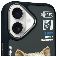 NIMMY dėklas COOLCUTE 2.0 Dog, skirtas IPHONE 16, juodas NIMMY dėklas COOLCUTE 2.0 Dog, skirtas IPHONE 16, juodas