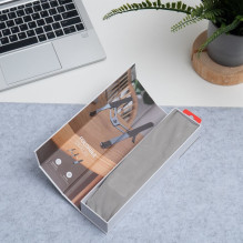 Sulankstomas stalo laikiklis nešiojamam kompiuteriui / planšetiniam kompiuteriui „Forcell F-Grip Fold Stand H Pro“, pilk