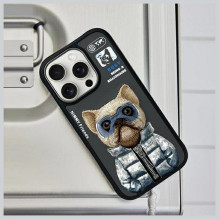 NIMMY dėklas COOLCUTE 2.0 Dog, skirtas IPHONE 16 Pro, juodas