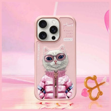 NIMMY dėklas COOLCUTE 2.0 Cat, skirtas IPHONE 16 Pro, rožinis NIMMY dėklas COOLCUTE 2.0 Cat, skirtas IPHONE 16 Pro, rožinis