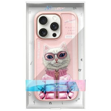 NIMMY dėklas COOLCUTE 2.0 Cat, skirtas IPHONE 16 Pro, rožinis NIMMY dėklas COOLCUTE 2.0 Cat, skirtas IPHONE 16 Pro, rožinis