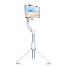 Selfie stick with wireless remote control tripod with stabilizer GIMBAL SSTR-L08 white Selfie stick with wireless remote control tripod with stabilizer GIMBAL SSTR-L08 white