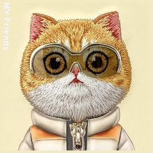 NIMMY case COOL&CUTE 2.0 Cat for IPHONE 16 Pro Max khaki NIMMY case COOL&CUTE 2.0 Cat for IPHONE 16 Pro Max khaki