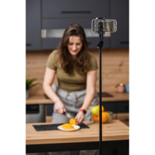 FORCELL F-GRIP S150XL selfie stick with wireless remote control tripod black FORCELL F-GRIP S150XL selfie stick with wireless remote control tripod black