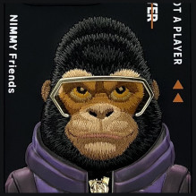 NIMMY dėklas COOLCUTE 2.0 Monkey, skirtas IPHONE 16 Pro Max, juodas