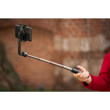 FORCELL F-GRIP S70M asmenukių lazda su belaidžiu nuotolinio valdymo pultu ir trikoju, juoda