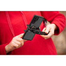 FORCELL F-GRIP S70M asmenukių lazda su belaidžiu nuotolinio valdymo pultu ir trikoju, juoda