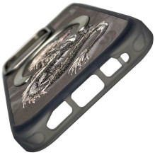 NIMMY case DRAGON compatible with MagSafe for IPHONE 16 Pro Max gray NIMMY case DRAGON compatible with MagSafe for IPHONE 16 Pro Max gray
