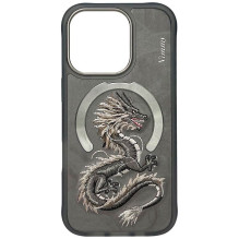 NIMMY dėklas DRAGON, suderinamas su „MagSafe“, skirtas IPHONE 16 Pro Max, pilkas NIMMY dėklas DRAGON, suderinamas su „MagSafe“, skirtas IPHONE 16 Pro Max, pilkas
