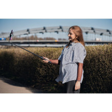 FORCELL F-GRIP MagSelfie S100M selfie stick with wireless remote control black