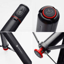 FORCELL F-GRIP F170XL automatinė asmenukių lazda su nuotolinio valdymo pultu, trikojis, juodas