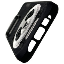 NIMMY dėklas BIG EYED PET 2.0 Panda, skirtas IPHONE 16 Pro Max, juodas