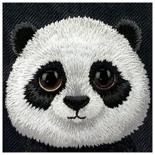 NIMMY dėklas BIG EYED PET 2.0 Panda, skirtas IPHONE 16 Pro Max, juodas
