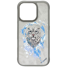 NIMMY case PANTHER compatible with MagSafe for IPHONE 16 Pro Max light gray
