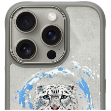NIMMY case PANTHER compatible with MagSafe for IPHONE 16 Pro Max light gray