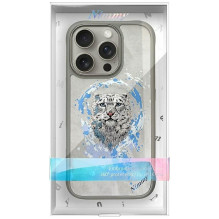 NIMMY case PANTHER compatible with MagSafe for IPHONE 16 Pro Max light gray